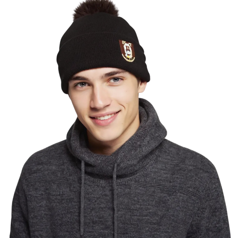 Szopy.pl - Moda odzież na miarę twoich oczekiwań Czapka męska zimowa w kolorze czarnym – ciepła i stylowa czapka męska Szopy.pl